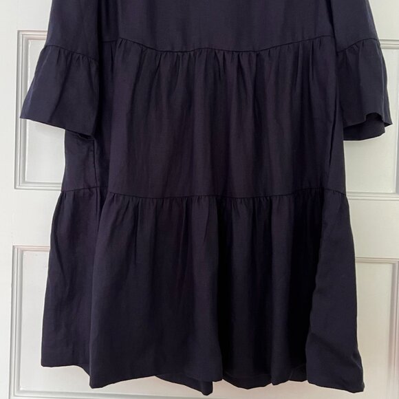 Navy Boden 100% linen dress, size 6 - Picture 3 of 6